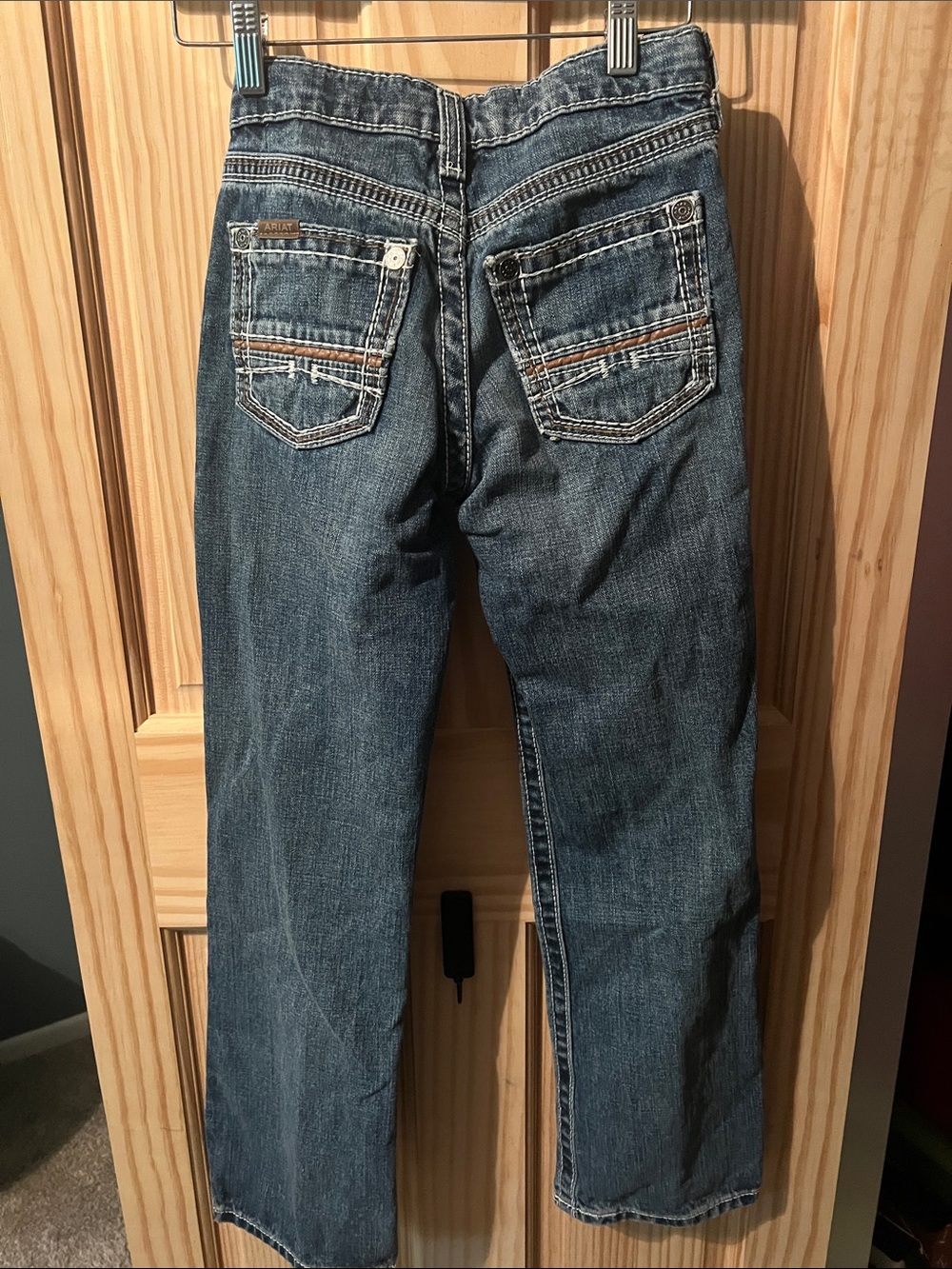 Ariat Boys Dark Blue Bootcut Jeans - Picture 3 of 3